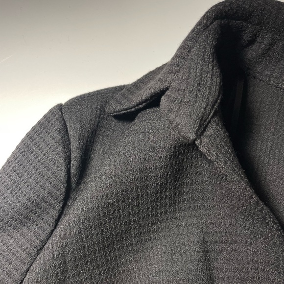 Zara Textured Collared Top with Tie Waist - Picture 3 of 6